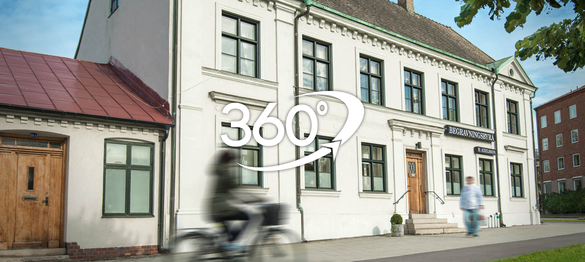 Axelssons Begravningsbyrå Lund - 360° virtuellt besök - Varmt välkommen in